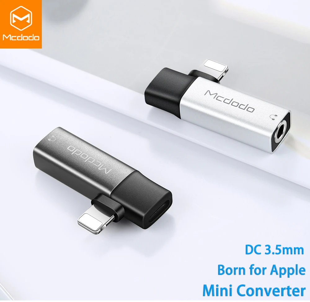 Mcdodo Audio Adapter For iPhone X XR XS Max 8 7 Plus to 3.5mm Jack Headphone Earphone Charging 2A Converter Splitter OTG Adapter
Mcdodo Audio Adapter For iPhone X XR XS Max 8 7 Plus to 3.5mm Jack Headphone Earphone Charging 2A Converter Splitter OTG Adapter