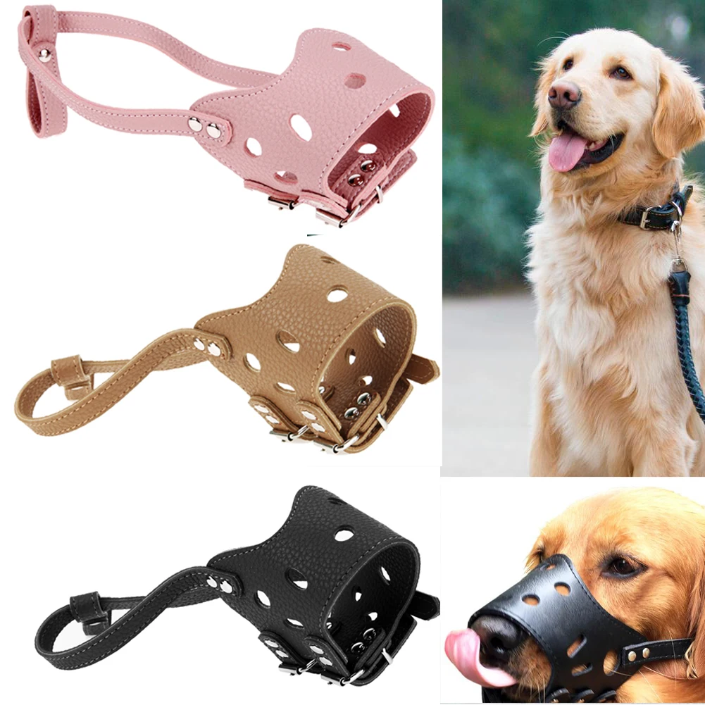 Adjustable Dog Muzzle Anti Bark Bite Chew PU Leather Dog Training Muzzle For Small Medium Large Dogs Pet Products
Adjustable Dog Muzzle Anti Bark Bite Chew PU Leather Dog Training Muzzle For Small Medium Large Dogs Pet Products