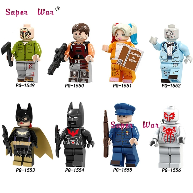 Single Spiderman Black friday Headhunter Batman Killer Harley Quinn Joker brick building blocks toys for children
Single Spiderman Black friday Headhunter Batman Killer Harley Quinn Joker brick building blocks toys for children