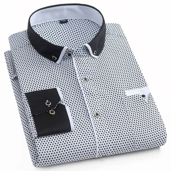 Fashion Printed Men Shirts Casual 100% Polyester Long Sleeve Dress Shirts Classic Male Slim Fit Brand Mens Clothes 2018 Camisas
Fashion Printed Men Shirts Casual 100% Polyester Long Sleeve Dress Shirts Classic Male Slim Fit Brand Mens Clothes 2018 Camisas