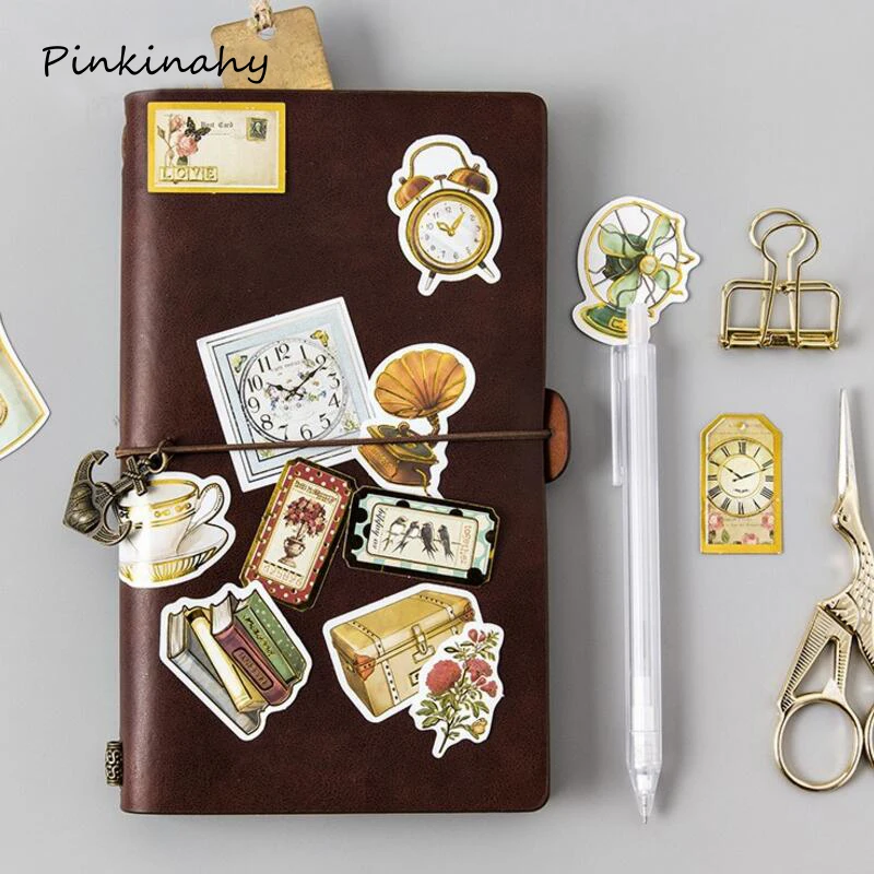 45 Pcs/ Bag Cute Creative Retro Gilding Mini Paper Sticker Decoration Diy Feather / postmark / Alphabet / Clock / Plane
45 Pcs/ Bag Cute Creative Retro Gilding Mini Paper Sticker Decoration Diy Feather / postmark / Alphabet / Clock / Plane