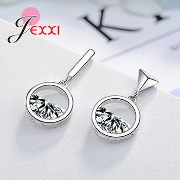 Personality Newest Arrival Fashion 925 Sterling Silver Triangle Shape Drop Earring With Semicircle Crystals Women Jewelry
Personality Newest Arrival Fashion 925 Sterling Silver Triangle Shape Drop Earring With Semicircle Crystals Women Jewelry