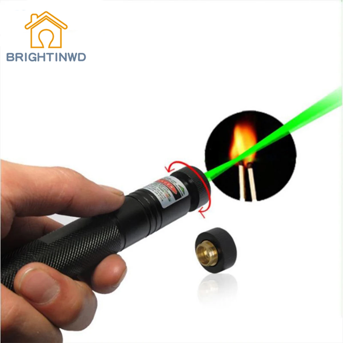 BRIGHTINWD Green Laser Pointer High Power Strong Light Match Cigarette and Fire Lighter beam Laser Flashlight Torch
BRIGHTINWD Green Laser Pointer High Power Strong Light Match Cigarette and Fire Lighter beam Laser Flashlight Torch