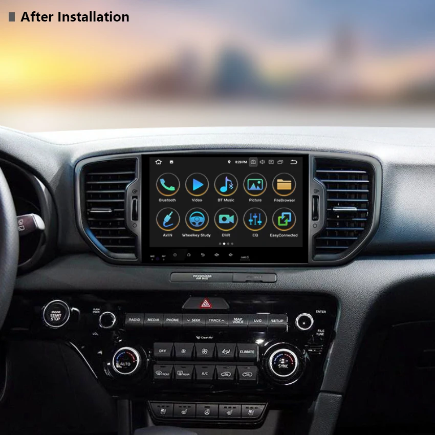 9inch 2din android 8.1 wifi 4g car multimedia player with bluetooth radio rear-view car GPS player Used for 2019 KIA Spotage
9inch 2din android 8.1 wifi 4g car multimedia player with bluetooth radio rear-view car GPS player Used for 2019 KIA Spotage