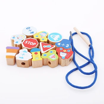 Beech Wood Blocks Cartoon Animals Fruit Block Wooden Toys Stringing Threading Beads Game Education Toy for Baby Kids Children
Beech Wood Blocks Cartoon Animals Fruit Block Wooden Toys Stringing Threading Beads Game Education Toy for Baby Kids Children