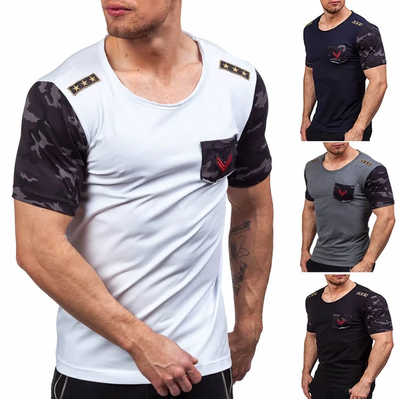 Zogaa 2019 Summer Fashion Men's T Shirt Casual Patchwork Short Sleeve T Shirt Mens Clothing Trend Casual Slim Fit Top Tees
Zogaa 2019 Summer Fashion Men's T Shirt Casual Patchwork Short Sleeve T Shirt Mens Clothing Trend Casual Slim Fit Top Tees
