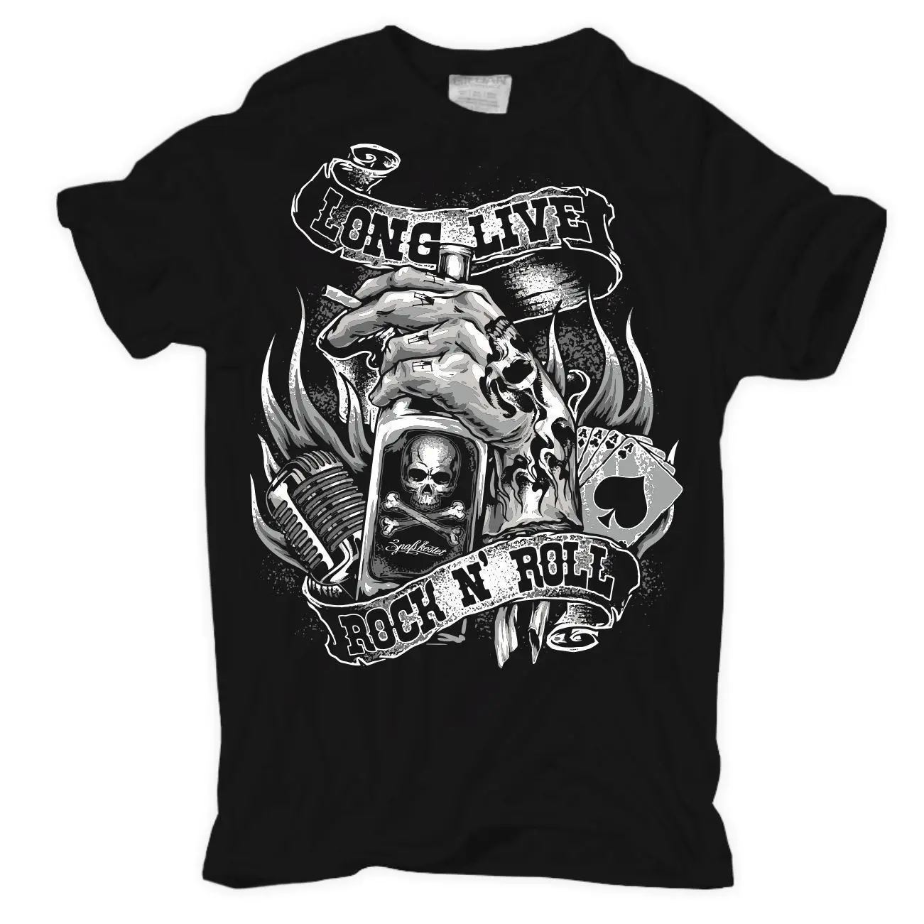 T-Shirt Long Live ROCK N ROLL Rockabilly Hot Rod Cash King Biker Rocker Tattoos "Short Sleeves Cotton Fashion T Shirt
T-Shirt Long Live ROCK N ROLL Rockabilly Hot Rod Cash King Biker Rocker Tattoos "Short Sleeves Cotton Fashion T Shirt