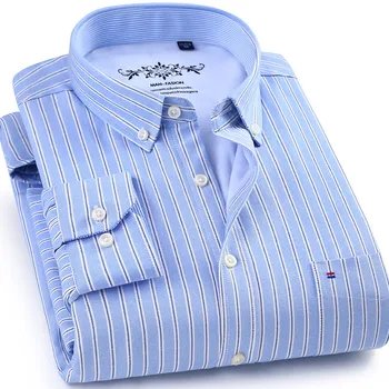 2018 New Winter Men's Shirts Long Sleeve Slim Thick Warm Striped Mens Shirts Business Dress Male Casual Tops Camisas Masculina 
2018 New Winter Men's Shirts Long Sleeve Slim Thick Warm Striped Mens Shirts Business Dress Male Casual Tops Camisas Masculina