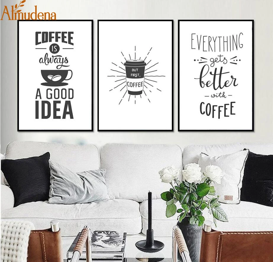 ALMUDENA Minimalist Kitchen Coffee Decorative Pictures on Canvas with No Frame Nordic Decoration Home Kitchen Room Wall Painting
ALMUDENA Minimalist Kitchen Coffee Decorative Pictures on Canvas with No Frame Nordic Decoration Home Kitchen Room Wall Painting