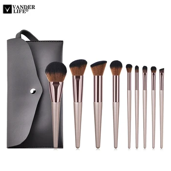 Vanderlife Premium 9 Pcs Makeup Brushes Set Synthetic Foundation Powder Concealers Eye Shadows Makeup Brush Set + Case Bag Tools
Vanderlife Premium 9 Pcs Makeup Brushes Set Synthetic Foundation Powder Concealers Eye Shadows Makeup Brush Set + Case Bag Tools