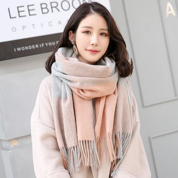 Winter Wool Scarf Shawl for Women Warm Shawl Wrap Scarves Ladies Soft Wool Thick Pashmina Capes 2020 Luxury Plaid Blanket Scarf
Winter Wool Scarf Shawl for Women Warm Shawl Wrap Scarves Ladies Soft Wool Thick Pashmina Capes 2020 Luxury Plaid Blanket Scarf