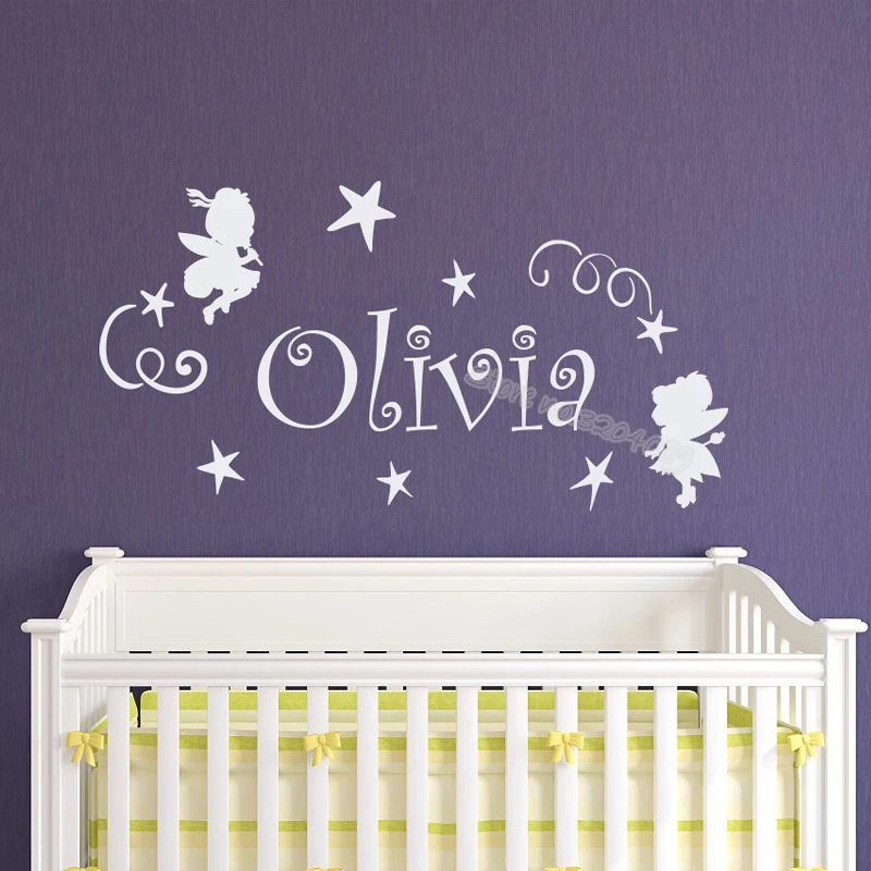 A pair of fairy stars Wall Stickers Personalized Custom Name Girls Name Vinyl Decals Kids Rooms Wallpaper Nursery poster EB671
A pair of fairy stars Wall Stickers Personalized Custom Name Girls Name Vinyl Decals Kids Rooms Wallpaper Nursery poster EB671