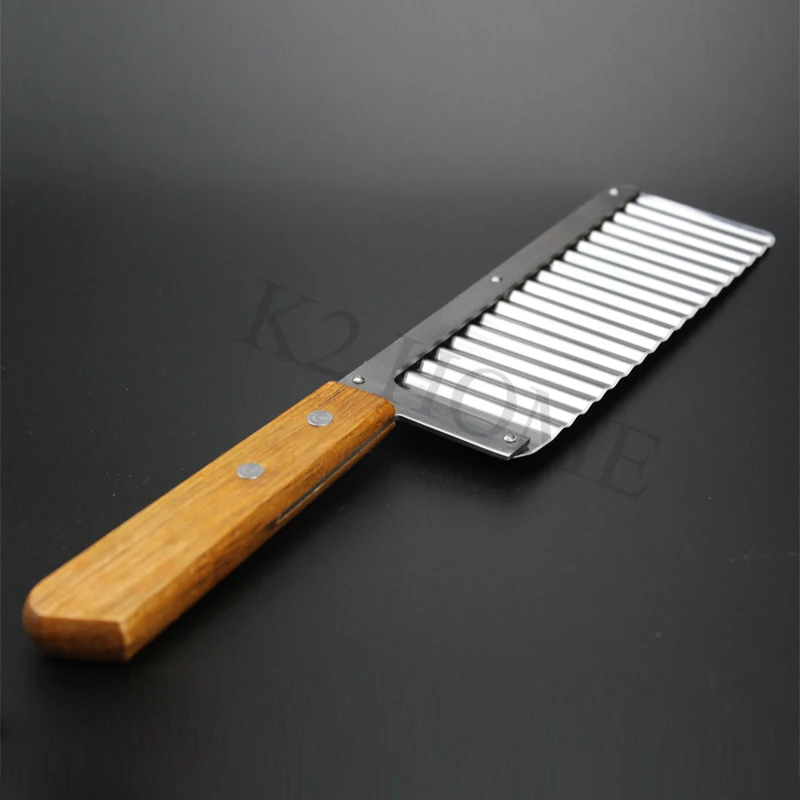 Stainless Steel Gadget Wavy Chopper Potato Cutter Knife,Crinkle Cutter Blade for Veggies Potato Cucumber Carrots French Fries
Stainless Steel Gadget Wavy Chopper Potato Cutter Knife,Crinkle Cutter Blade for Veggies Potato Cucumber Carrots French Fries