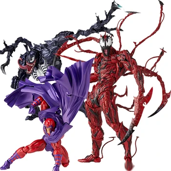

Marvel Amazing Yamaguchi Revoltech Series NO.008 Carnage NO.003 Venom NO.006 Magneto Action Figure Toy Doll