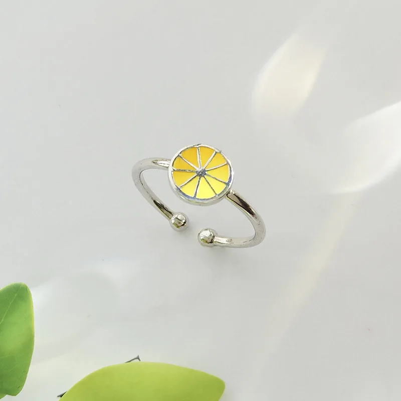 Adjustable 925 Sterling Silver Women Rings Fruit Lemon Open Ring for Girls Student Kids Creative Style Fashion Jewelry JZ347
Adjustable 925 Sterling Silver Women Rings Fruit Lemon Open Ring for Girls Student Kids Creative Style Fashion Jewelry JZ347