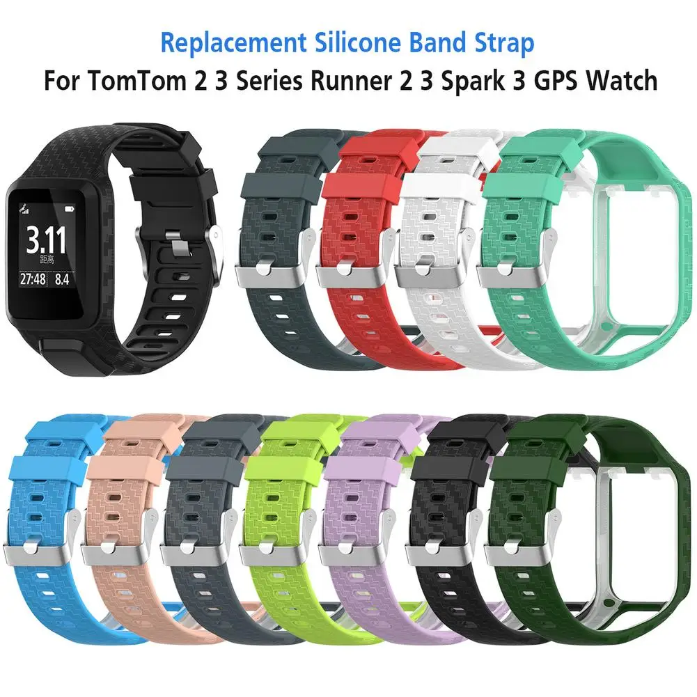 Silicone Replacement Watchband Wrist Band Strap For TomTom 2 3 Series Runner 2 3 Spark Series Golfer 2 Adventurer GPS Watch
Silicone Replacement Watchband Wrist Band Strap For TomTom 2 3 Series Runner 2 3 Spark Series Golfer 2 Adventurer GPS Watch