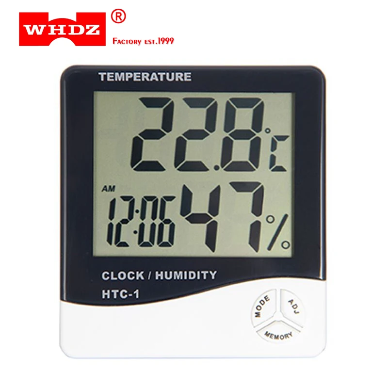 WHDZ HTC-1 Electronic Temperature Humidity Meter LCD Digital Thermometer Hygrometer Indoor Room Alarm Clock Free Shipping
WHDZ HTC-1 Electronic Temperature Humidity Meter LCD Digital Thermometer Hygrometer Indoor Room Alarm Clock Free Shipping