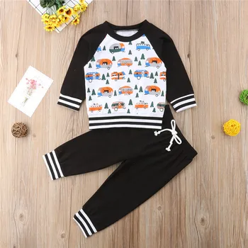 Autumn Long Sleeve Bus Round neck Tops Shirt Pants Boy Girl Clothing Cute Outfits 2PCS Newborn Kids Baby Boys Girls Clothes Set
Autumn Long Sleeve Bus Round neck Tops Shirt Pants Boy Girl Clothing Cute Outfits 2PCS Newborn Kids Baby Boys Girls Clothes Set