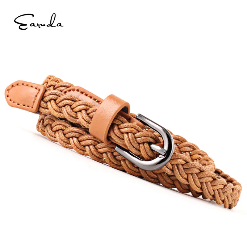 Earnda Classic Retro Wax Rope Weaving Belt Female Pin Buckle Hand-woven Waistband For Ladies Dress Narrow Red Brown Belts Women
Earnda Classic Retro Wax Rope Weaving Belt Female Pin Buckle Hand-woven Waistband For Ladies Dress Narrow Red Brown Belts Women