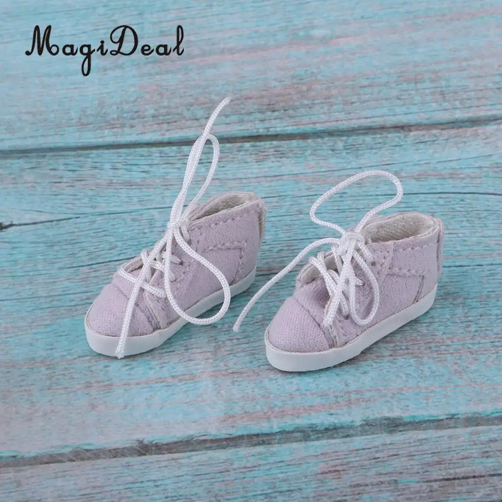 Fashion Lace Up Canvas Casual Shoes for 1/6 Blythe Doll Clothes Accessories