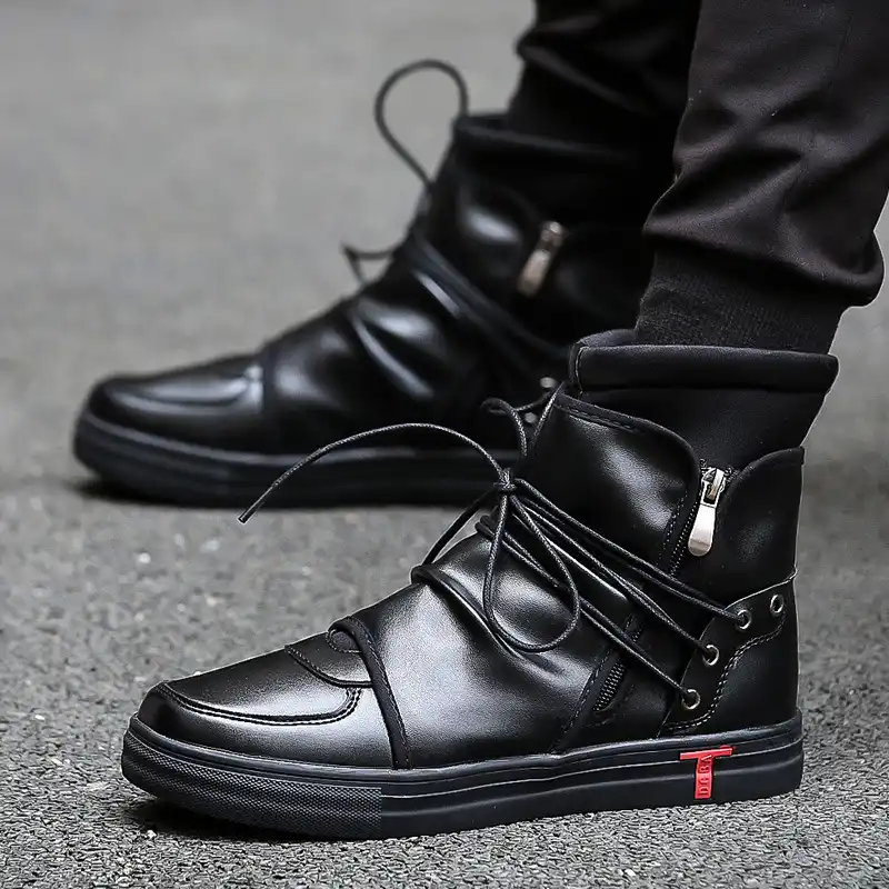 men's casual boots black