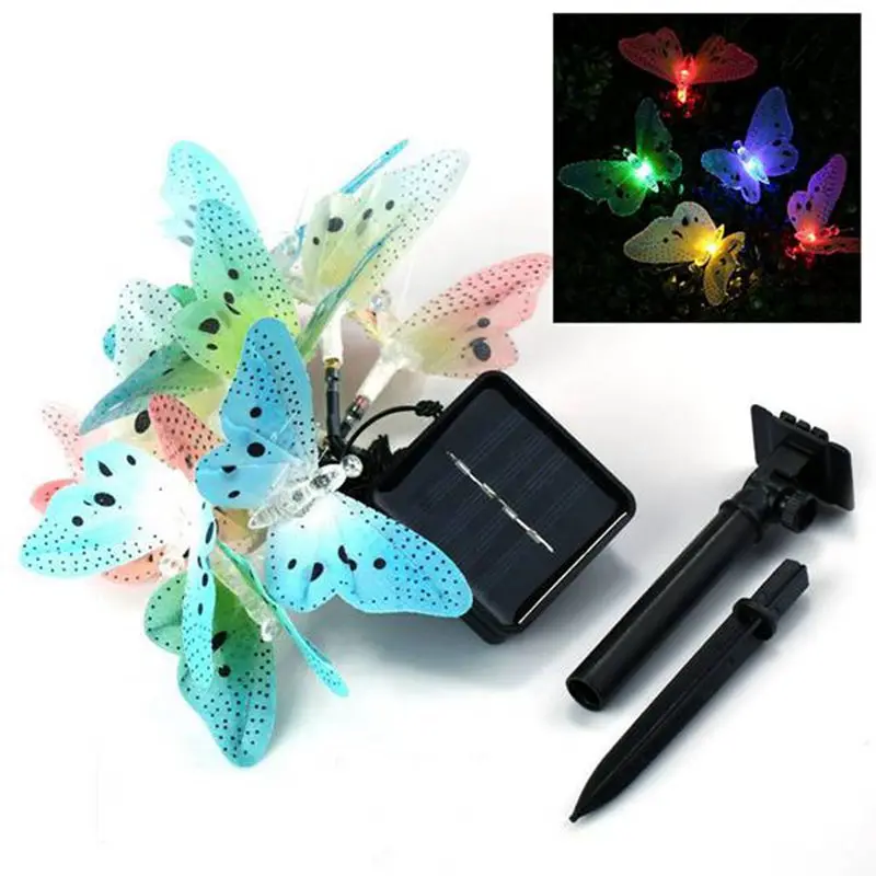 12 LED Solar Christmas Light Chain with Fiber Optic Butterfly Design for Outdoor, Patio, Garden, Wedding, Party, Terrace, Chri
12 LED Solar Christmas Light Chain with Fiber Optic Butterfly Design for Outdoor, Patio, Garden, Wedding, Party, Terrace, Chri
