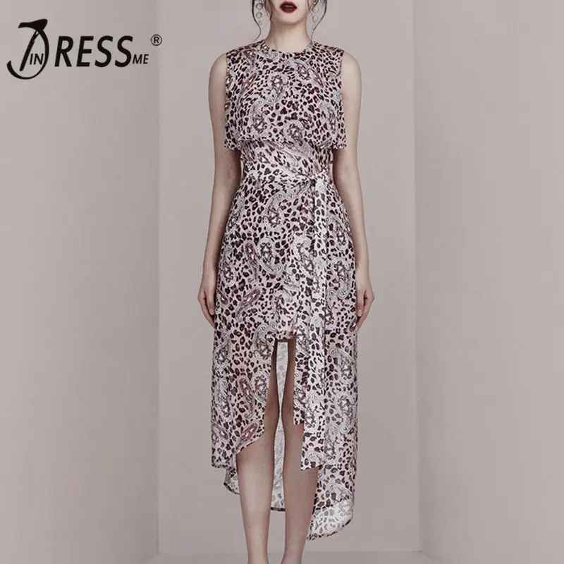 INDRESSME 2019 New Fashion Style Elegant Women Dress Sleeveless Leopard Print Irregular Hem Dress
INDRESSME 2019 New Fashion Style Elegant Women Dress Sleeveless Leopard Print Irregular Hem Dress