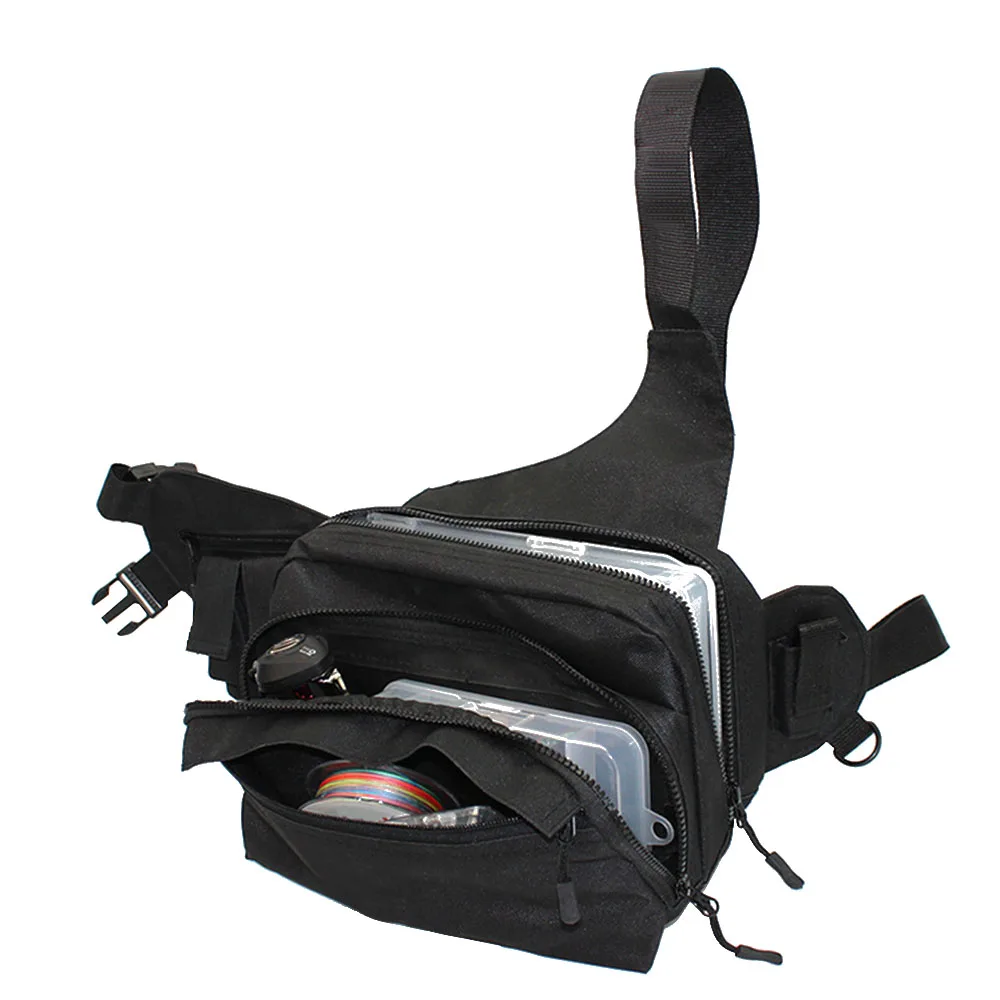 Nylon Waterproof 3-Layer Fishing Bag Multifunctional Messenger Waist Bag Waterproof Fishing Lure Reel Line Tackle
Nylon Waterproof 3-Layer Fishing Bag Multifunctional Messenger Waist Bag Waterproof Fishing Lure Reel Line Tackle