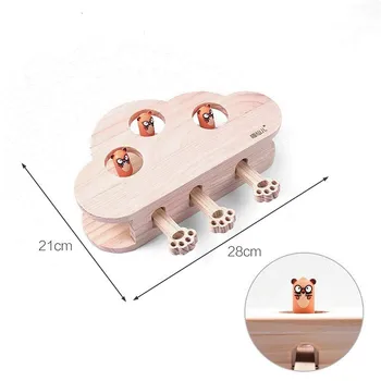 Hit Gophers toys Cat Chase Mouse Solid Wooden Interactive Maze Pet Hit Hamster Mouse Hole Catch Bite Catnip Funny Toy HW031
Hit Gophers toys Cat Chase Mouse Solid Wooden Interactive Maze Pet Hit Hamster Mouse Hole Catch Bite Catnip Funny Toy HW031