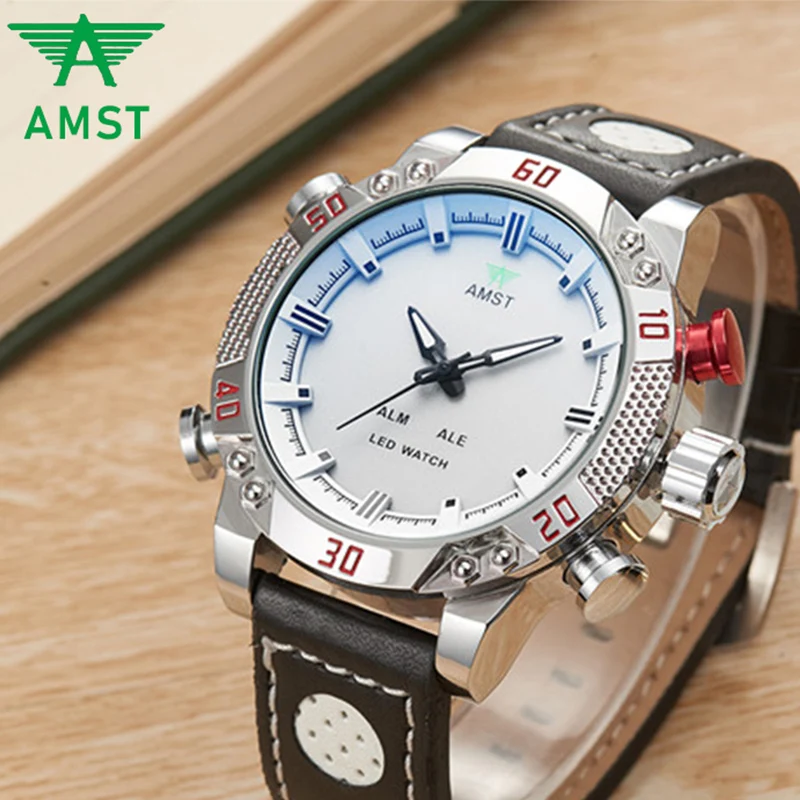AMST 2019 New Fashion Men's LED Sport Quartz Watch Men Waterproof Date Luminous Military Wrist Watches Man Clock Horloges Mannen
AMST 2019 New Fashion Men's LED Sport Quartz Watch Men Waterproof Date Luminous Military Wrist Watches Man Clock Horloges Mannen