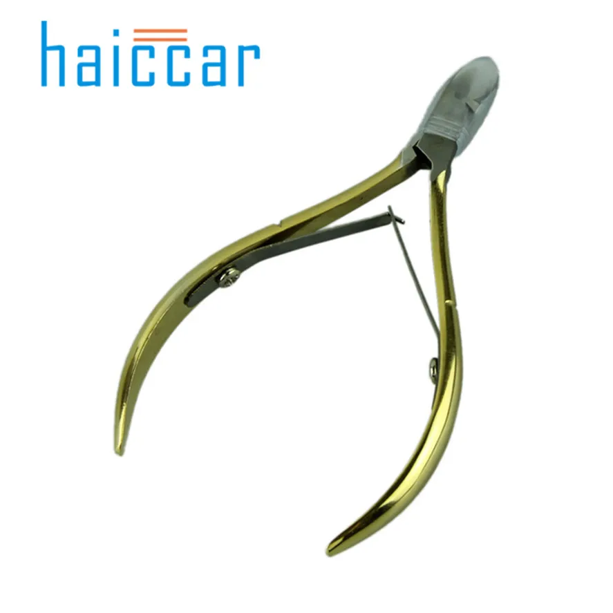 Pretty HAICAR Good Quality Cuticle Nippers Manicure Pedicure Stainless steel cobalt Nail Care Tool gold 1PC Cuticle Scissor
Pretty HAICAR Good Quality Cuticle Nippers Manicure Pedicure Stainless steel cobalt Nail Care Tool gold 1PC Cuticle Scissor