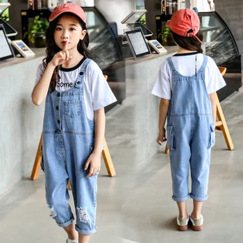 Casual Girls Clothes Sets Short Sleeve T-shirts + Denim Overalls 2PC Suits Baby Kids Clothes Fashion Girls Outfits Vestidos
Casual Girls Clothes Sets Short Sleeve T-shirts + Denim Overalls 2PC Suits Baby Kids Clothes Fashion Girls Outfits Vestidos