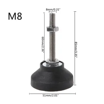 10pcs Adjustable Lathe Leg Thread Type levelling Feet Swivel Base Articulating Leveling legs Furniture Glide Pad M8
10pcs Adjustable Lathe Leg Thread Type levelling Feet Swivel Base Articulating Leveling legs Furniture Glide Pad M8