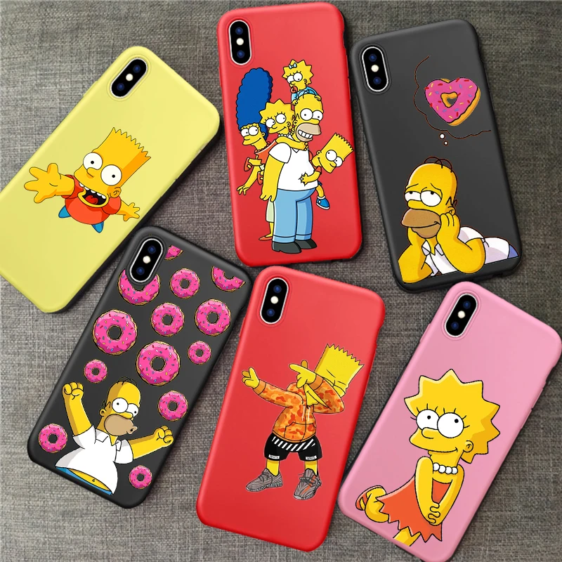Homer J Simpson funny Bart Simpson Coque Cartoon Phone case for iPhone 11 pro 5 5S 6s 8 7 Plus XR X XS Max TPU Silicone Red case
Homer J Simpson funny Bart Simpson Coque Cartoon Phone case for iPhone 11 pro 5 5S 6s 8 7 Plus XR X XS Max TPU Silicone Red case