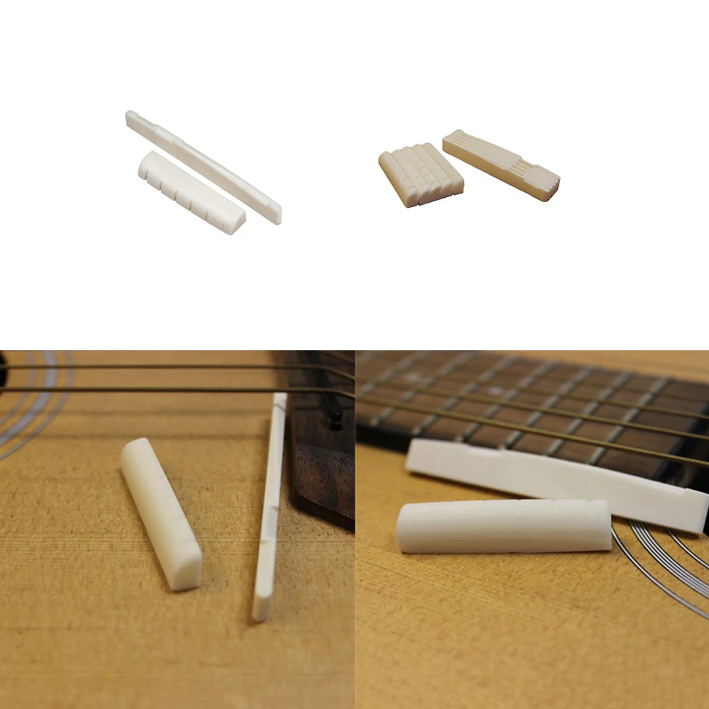 2pcs/set Classical and Folk Guitar Bone Bridge Slotted Saddle Nut For Musical Instruments
2pcs/set Classical and Folk Guitar Bone Bridge Slotted Saddle Nut For Musical Instruments