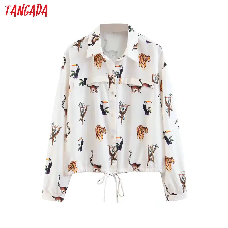 Tangada women bow elastic waist tunics animal blouse fashion 2019 turn down collar long sleeve shirt elegant tops SL137
Tangada women bow elastic waist tunics animal blouse fashion 2019 turn down collar long sleeve shirt elegant tops SL137