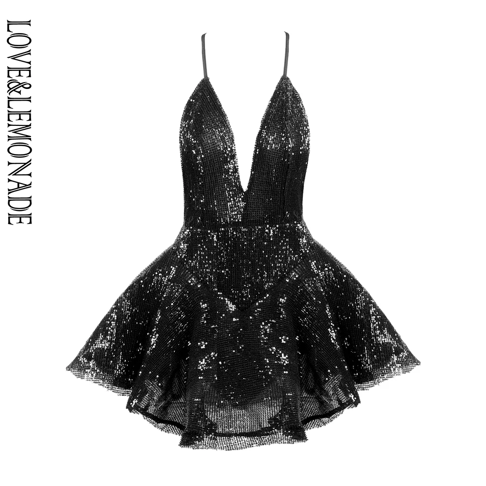 Love&Lemonade Sexy Deep V-Neck Open Back Ballet Style Sequins Playsuit LM81619 BLACK
Love&Lemonade Sexy Deep V-Neck Open Back Ballet Style Sequins Playsuit LM81619 BLACK