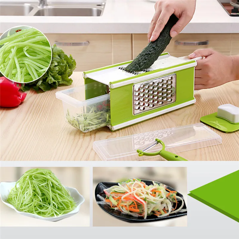VOGVIGO Kitchen Set 5 in1 Multi Mandoline Vegetable Slicer & Grater Potato Carrot Dicer Salad Maker with Peeler
VOGVIGO Kitchen Set 5 in1 Multi Mandoline Vegetable Slicer & Grater Potato Carrot Dicer Salad Maker with Peeler