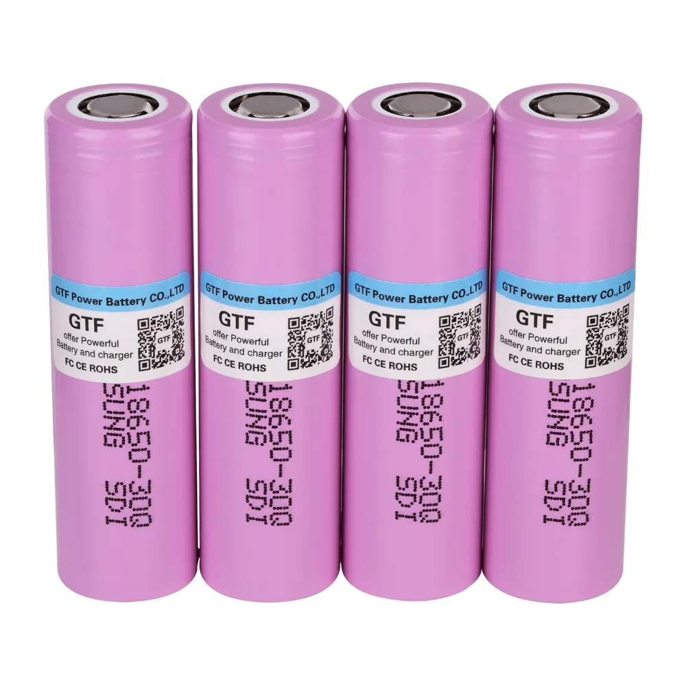 GTF 3.7V 18650 Battery 3000mAh INR18650 30Q 20A Discharge Li-ion Rechargeable Battery For Flashlight Drop Shipping
GTF 3.7V 18650 Battery 3000mAh INR18650 30Q 20A Discharge Li-ion Rechargeable Battery For Flashlight Drop Shipping