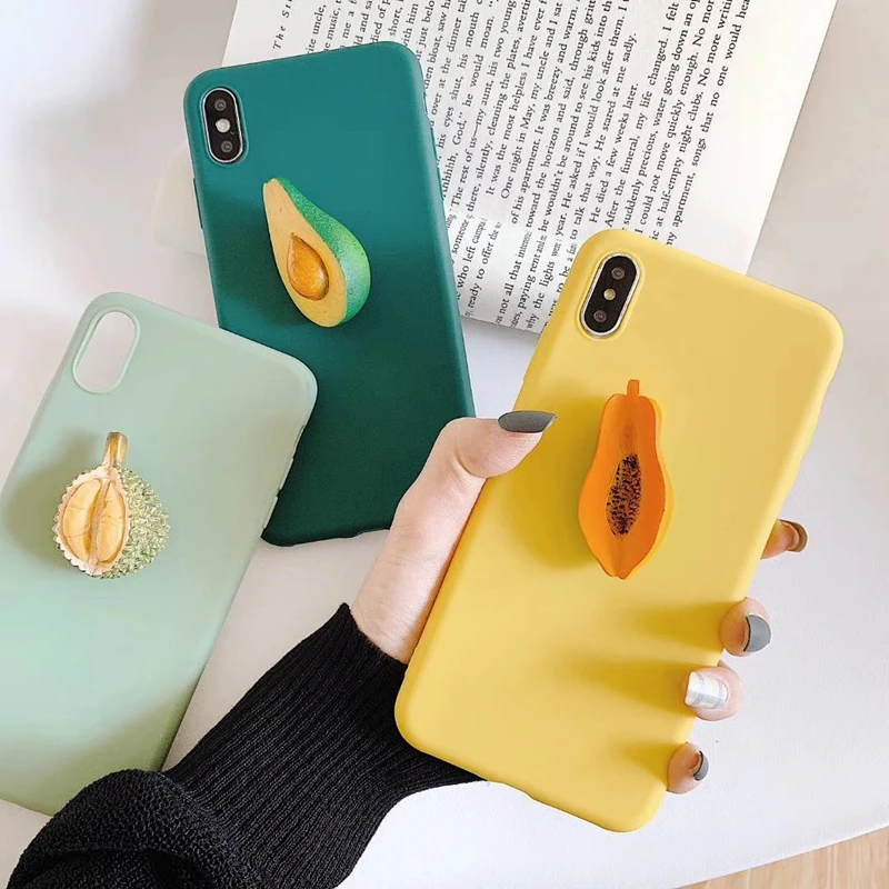 Cute 3D Summer Fruit Avocado Durian Hold stand Silicone phone case for iphone X XR XS MAX 6S 7 8 plus for samsung S8 S10 S9 Note
Cute 3D Summer Fruit Avocado Durian Hold stand Silicone phone case for iphone X XR XS MAX 6S 7 8 plus for samsung S8 S10 S9 Note