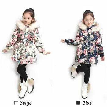 Children Girls Flower Printed Parkas Winter Cotton Padded Down Jacket Coats with Faux Fur Hooded for Teenage Girls Kid Clothing
Children Girls Flower Printed Parkas Winter Cotton Padded Down Jacket Coats with Faux Fur Hooded for Teenage Girls Kid Clothing