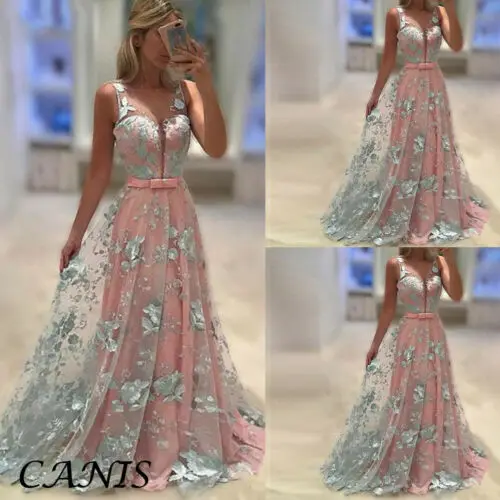 Women Sleeveless Floral Printed Double Elegant Fashion Long Dress Prom Evening Party Wedding Fashion Formal Dresses
Women Sleeveless Floral Printed Double Elegant Fashion Long Dress Prom Evening Party Wedding Fashion Formal Dresses