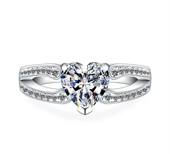 Lovely 1Ct Heart Shape Synthetic Diamonds Ring Solid 925 Sterling Silver Ring White Gold Color Jewelry Pretty Fancy Jewelry
Lovely 1Ct Heart Shape Synthetic Diamonds Ring Solid 925 Sterling Silver Ring White Gold Color Jewelry Pretty Fancy Jewelry