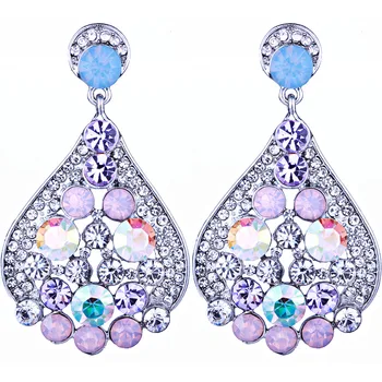 New Silver Plated Water Drop Earrings Full Rhinestones Bridal Wedding Party Earrings Long
New Silver Plated Water Drop Earrings Full Rhinestones Bridal Wedding Party Earrings Long