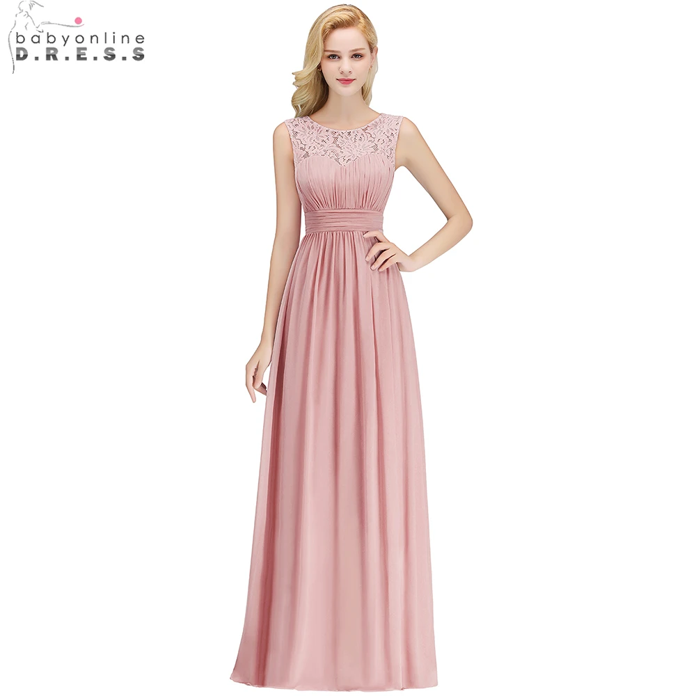 Babyonline Simple Dusty Rose Lace Chiffon Long Evening Dresses 2019 Sleeveless Formal Party Dresses Evening Gown robe de soiree
Babyonline Simple Dusty Rose Lace Chiffon Long Evening Dresses 2019 Sleeveless Formal Party Dresses Evening Gown robe de soiree