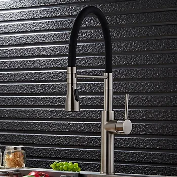 Brushed Nickel Brass Pull Down Kitchen Faucet Sprayer F Kitchen Mixer Pull Out Kitchen Sink Tap
Brushed Nickel Brass Pull Down Kitchen Faucet Sprayer F Kitchen Mixer Pull Out Kitchen Sink Tap