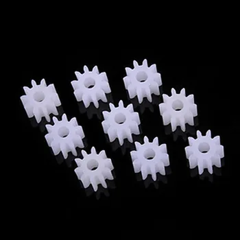 10pcs Spindle gear toy gears plastic 2mm 10tooth 0.5 modulus for motor drive shaft
10pcs Spindle gear toy gears plastic 2mm 10tooth 0.5 modulus for motor drive shaft