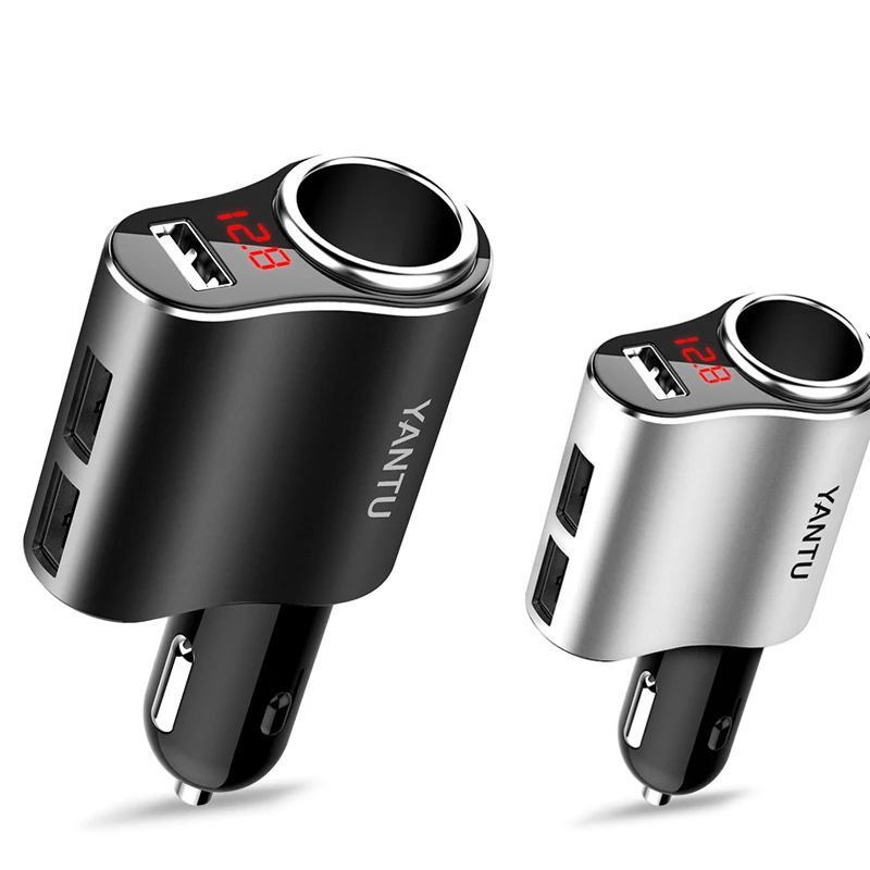 3 USB Port 1 Way Auto Socket Car Cigarette Lighter Adapter Splitter Lighter 5V 3.1A Output Power Car Charge with voltage display
3 USB Port 1 Way Auto Socket Car Cigarette Lighter Adapter Splitter Lighter 5V 3.1A Output Power Car Charge with voltage display