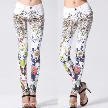 Summer Spring Fashion Women Printed Floral Pattern Stretch Denim Skinny Trousers , Casual 2017 Woman Slim Fit Pencil Jeans
Summer Spring Fashion Women Printed Floral Pattern Stretch Denim Skinny Trousers , Casual 2017 Woman Slim Fit Pencil Jeans
