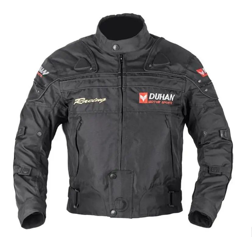 DUHAN Men's Motocross Off-Road Jacket Oxford Cloth Waterproof Motorcycle Riding Racing D020 Black with Five Protector Clothes
DUHAN Men's Motocross Off-Road Jacket Oxford Cloth Waterproof Motorcycle Riding Racing D020 Black with Five Protector Clothes